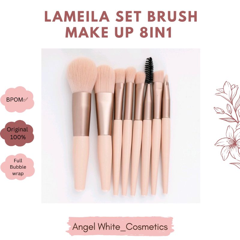 ORIGINAL 100% LAMEILA SET BRUSH MAKE UP 8IN1