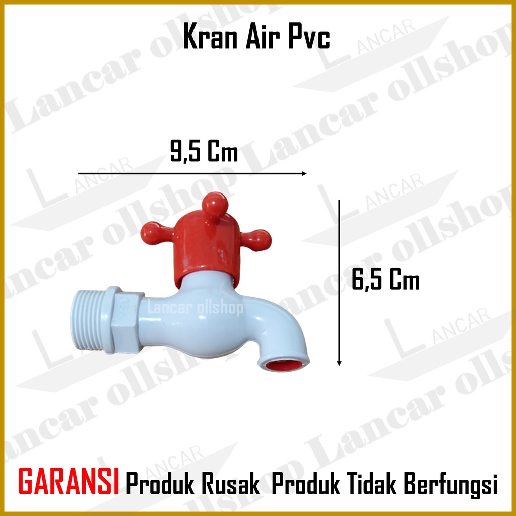 Keran Plastik Baling 1/2 inch / Kran Air Pvc Kran Tembok Keran Air Keran PVC Keran Keran Kamar Mandi 1/2 inch 3/4 Inch Termurah