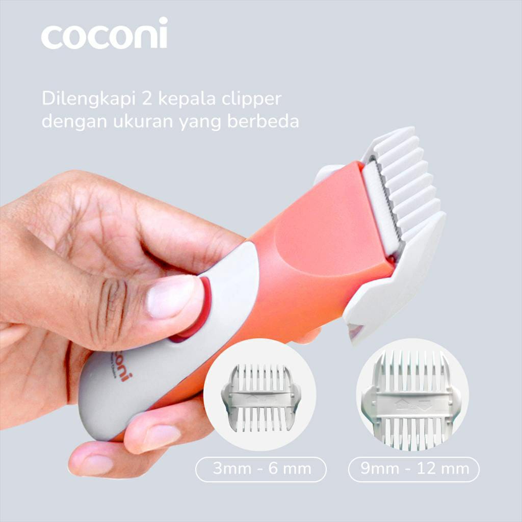 Coconi Portable Silent Hair Trimmer / Alat Cukur Rambut Wireless Clipper