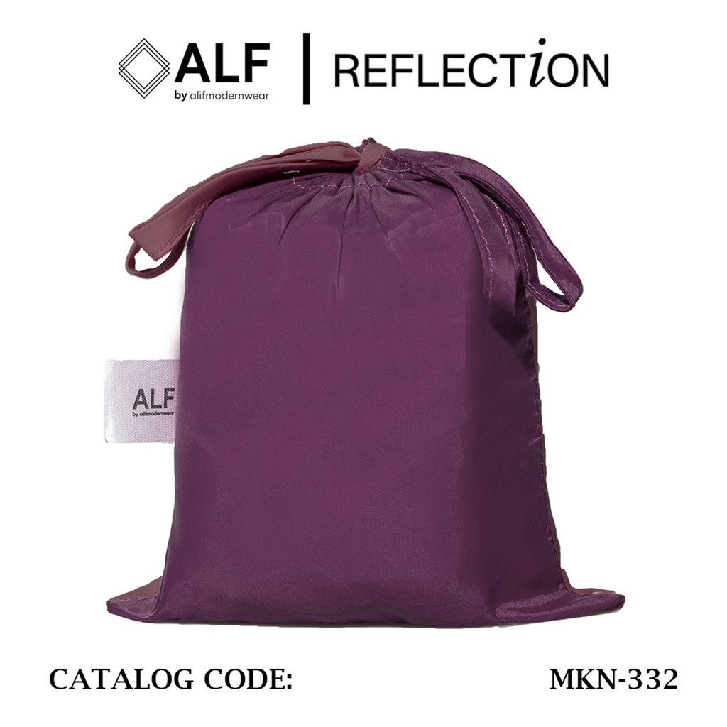 ALIF MUKENA MINI TWO TONE PARASUT PREMIUM KOREA TRAVEL - ORCHID BLOOM ( MKN-332 )