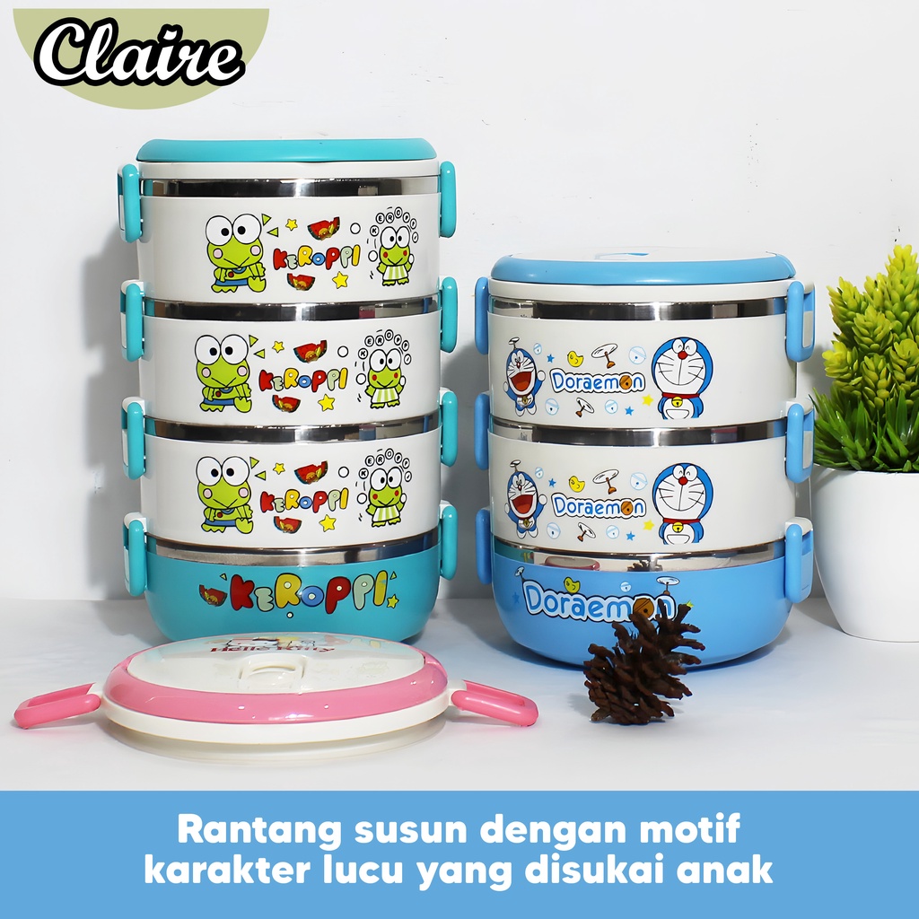 Lunch box karakter -Rantang makan minion - rantang makan hello kitty - rantang makanan doraemon mura