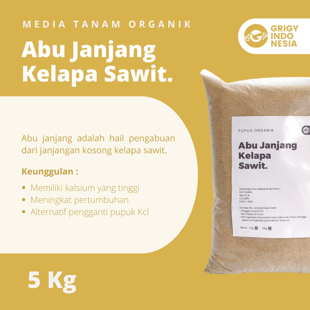 PUPUK ABU JANJANGAN SAWIT 5 KG