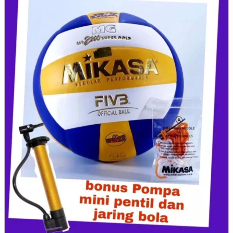 bola voli mikasa  bola voli semi original bola voli murah100%bola voli+pompa