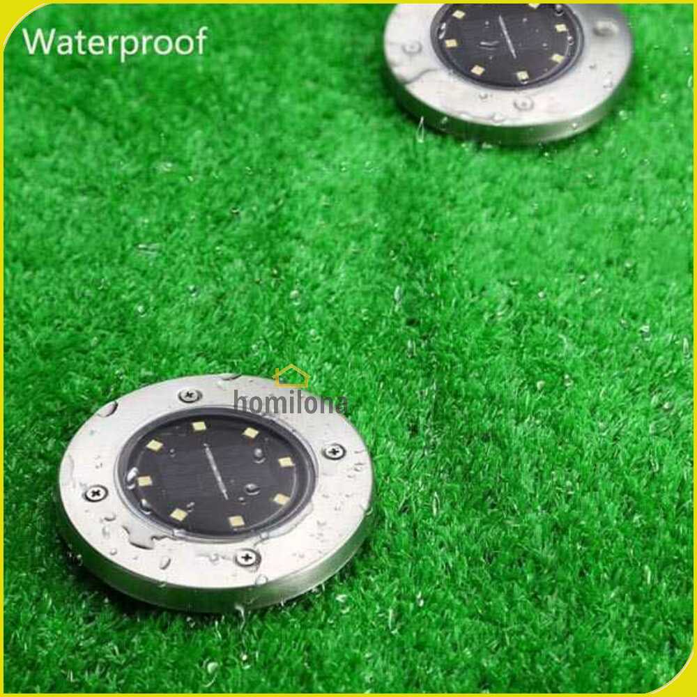 TaffLED Lampu LED Tanam Solar Outdoor 8 LED Waterproof - CL-022