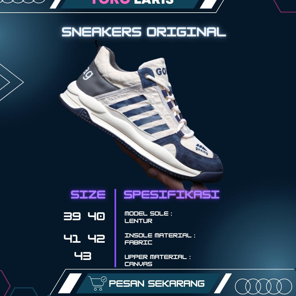 ㊫ Sepatu Sneaker Pria Import GAXING PRO Sepatu Lembut Dan Lentur HARGA TERMURAH 3093 ☀
