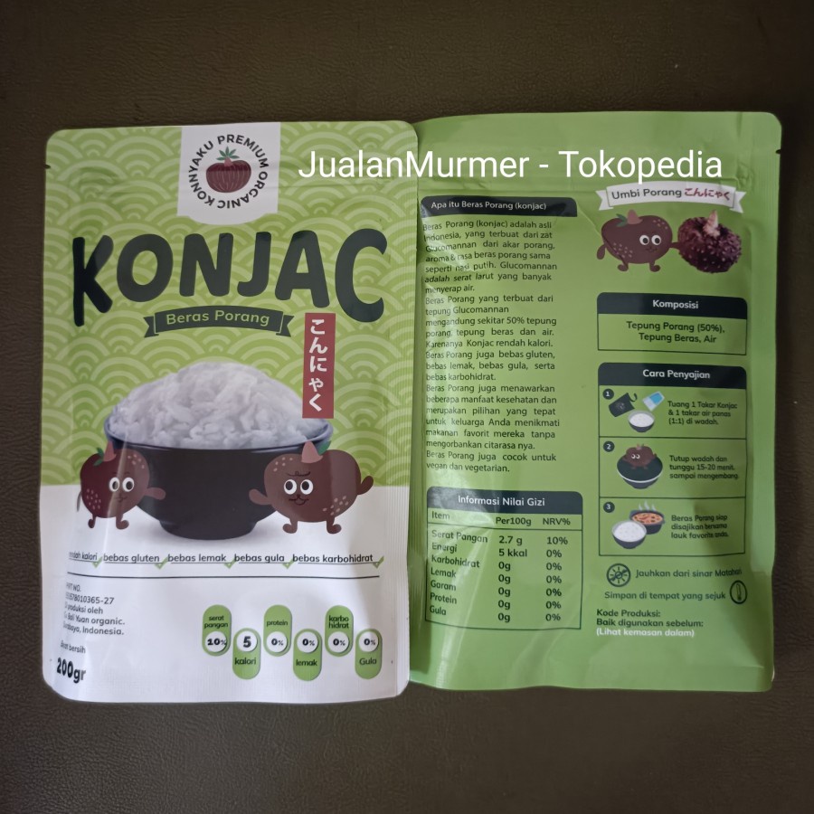 

Konjac Beras Porang / Konnyaku / Konjac Rice 200gr 200 gram