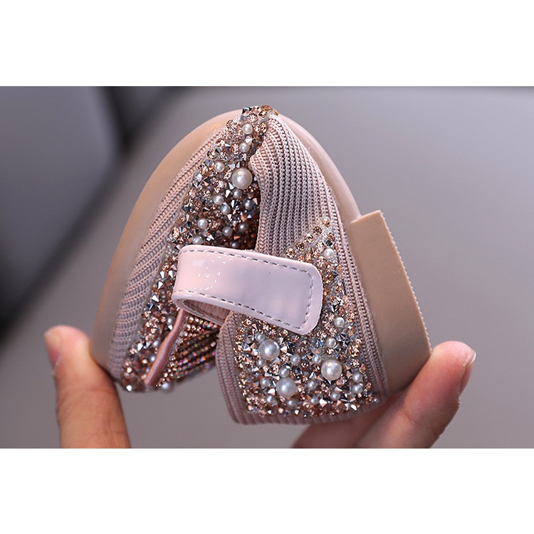 [Brandedbaby] 21-36 SEPATU PESTA ANAK PEREMPUAN BLING BLING PITA PREMIUM / SEPATU FLAT ANAK PEREMPUAN IMPORT