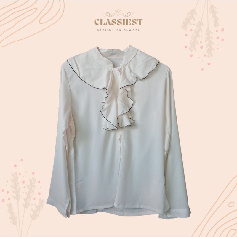 BLOUSE KEMEJA SIFON KOREA