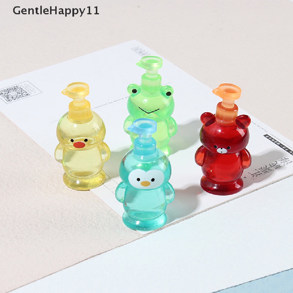 GentleHappy Dollhouse Miniature Cartoon Animal Hand Sanitizer Bottle Model DIY Accessories id