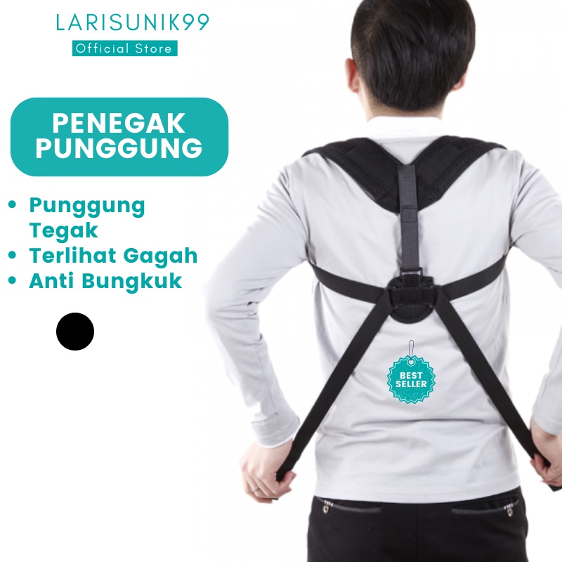 Terapi Penegak Pelurus Punggung Bungkuk CORRECTOR HARNESS Terapi Korektor Penyangga Penegak Pijit Punggung Back Posture Korektor Terapi Pijat Pemijat Punggung Bungkuk Otomatis Pria Wanita Terbaru