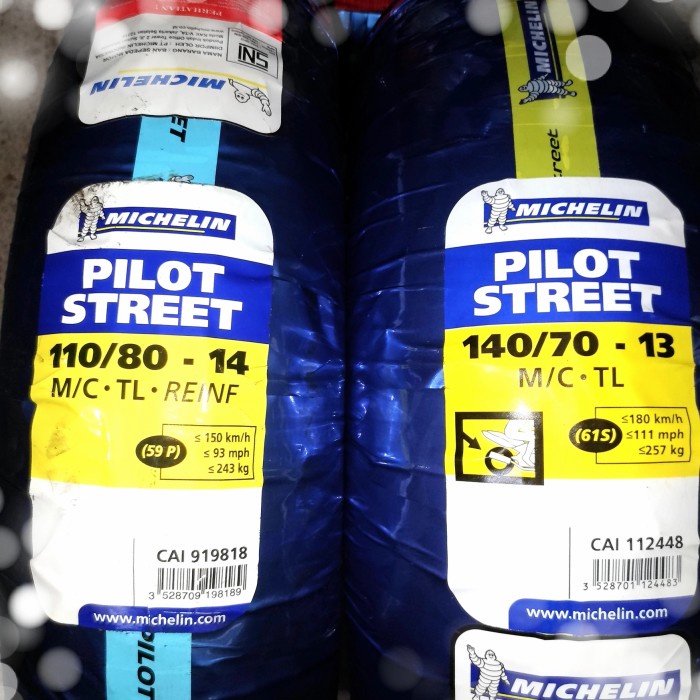 Paket Ban Tubeless Michelin Pilot Street Untuk New Pcx 160 Dan Adv 150 #Original