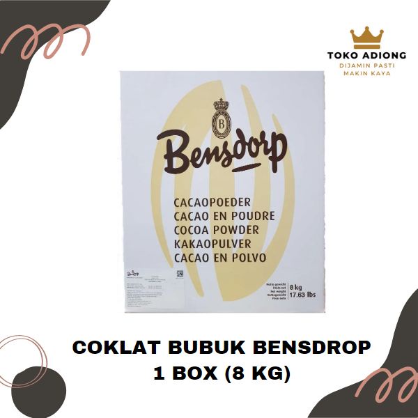 

Coklat bubuk BENSDORP 8 KG / PURE COCOA POWDER BENSDROP 8 KG