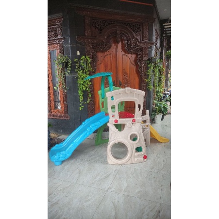 MURAH GROW N UP DOUBLE SLIDE GNU PEROSOTAN PROSOTAN PLAYGROUND PRELOVED LITTLE TIKES ELC PRELOVED BE