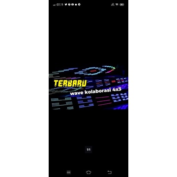 LED strobo tumpuk kolaborasi 4 x 3 bus 24 volt panjang 200 cm