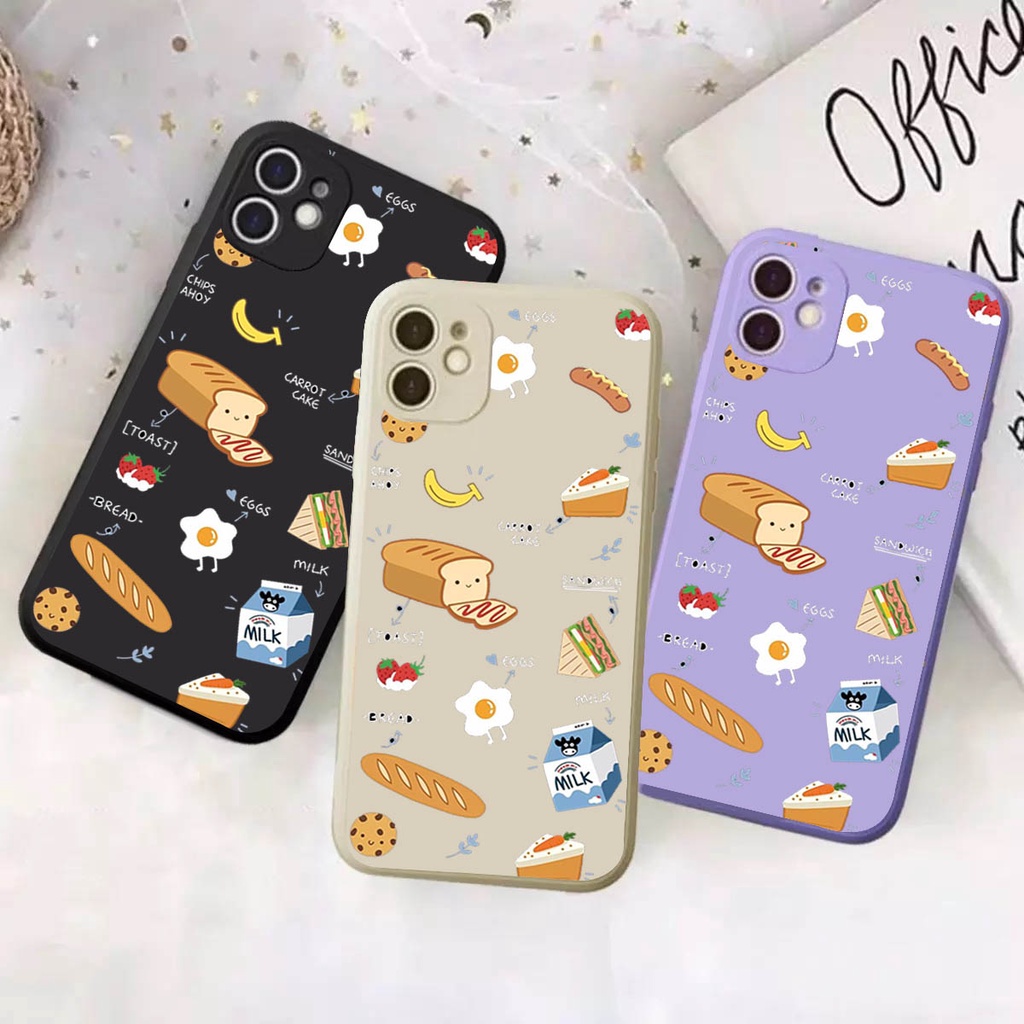 HH CASE Iphone 6/6s6 plus/6s plus7/87 plus/8 plus |Casing Bergambar  Case Macaroon- Case Macaron Squ