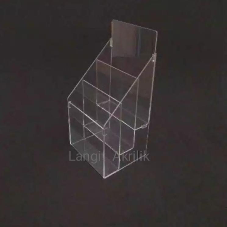

Serbu Kejutan Acrylik display brosur 10 x 21(1/3 A4) 3 susun