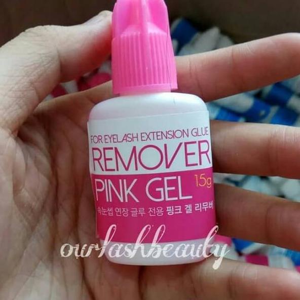 Harga TERMURAAH.. Glue Remover Gel Eyelash Extension - Pink / Clear Gel