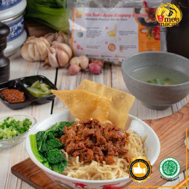 

☆ PAKET MIE AYAM FROZEN | Mie Basah Telur Ayam Kampung + Minyak Bumbu + Ayam | Halal MUI ₮