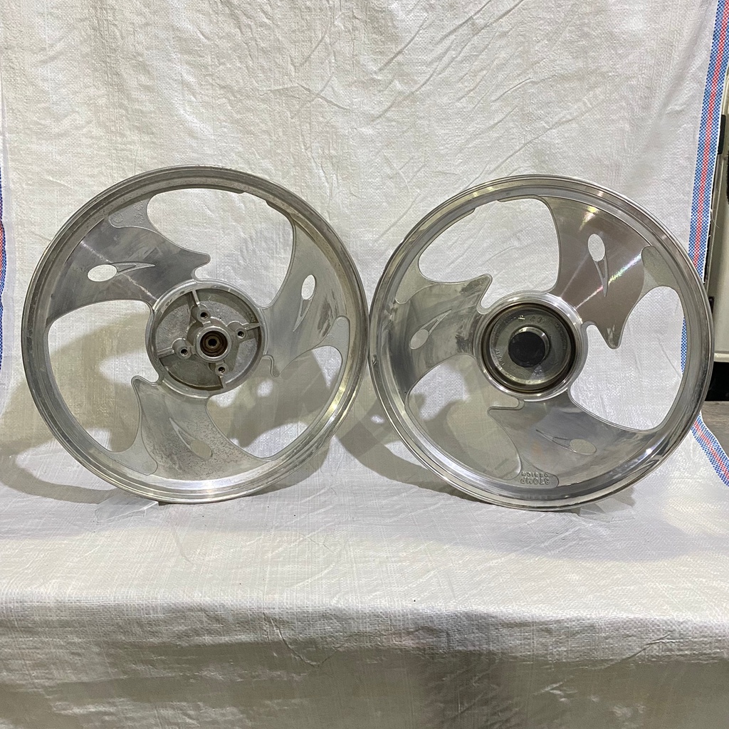 VELG VELEK PELEK RACING PALANG 3 KIPAS STOMP JUP Z FIZ R VEGA R CROME