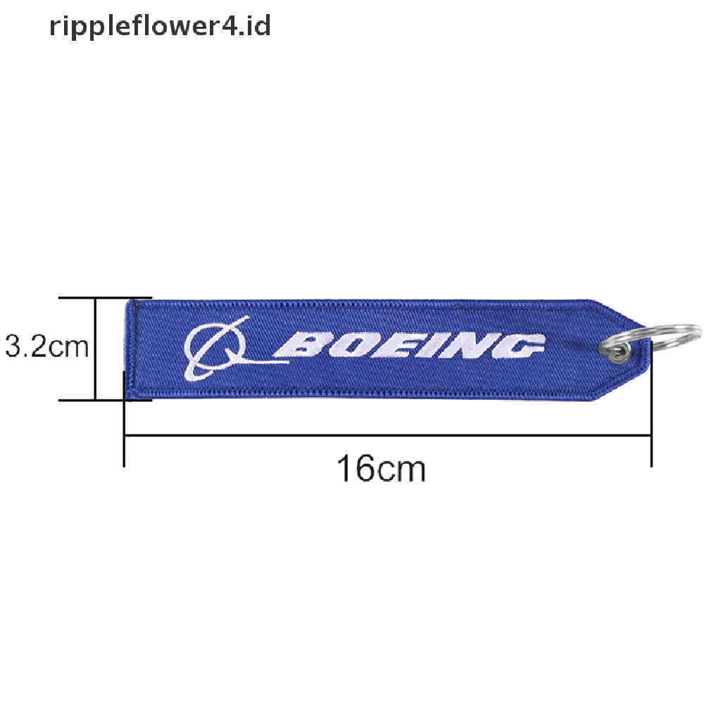 {rippleflower4.id} 1pc Airbus Gantungan Kunci Tali Telepon Bordir A320 Aviation Key Ring Chain Untuk Aviation Gift Strap Lanyard Untuk Tas Ritsleting~