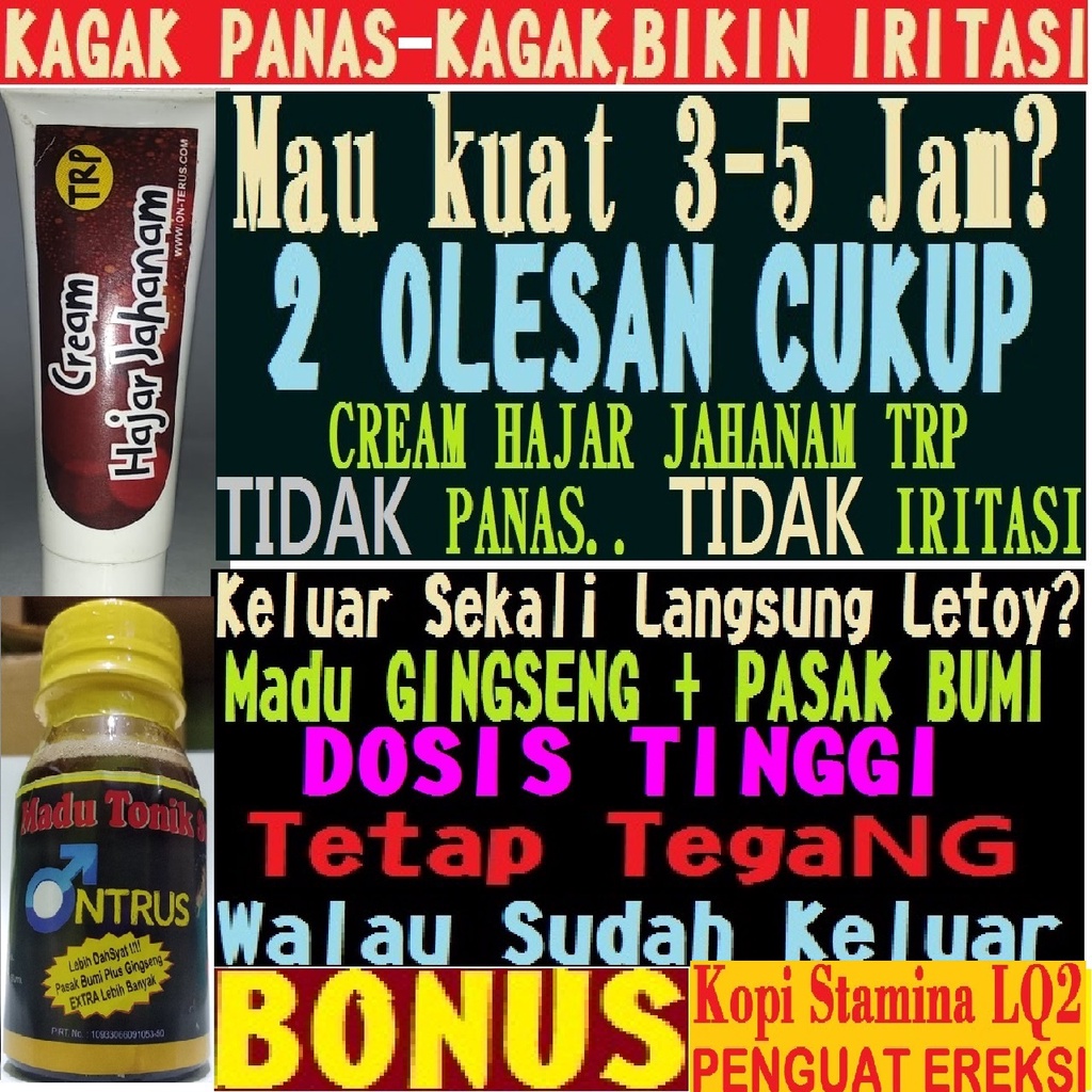 HAJAR JAHANAM SUPER Premium Cream Obat Kuat Oles TRP Asli Original