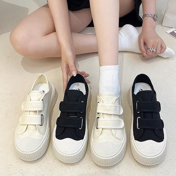 TBIG Sepatu Sekolah Sneakers Import Shoes FREESIA Wanita Sepatu Korea Style Sekolah Kuliah