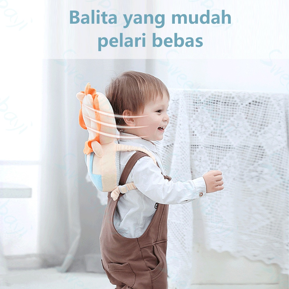 Sweetybayi Free Belt Bantal pelindung kepala bayi kartun Baby head protector ransel Bantal bayi