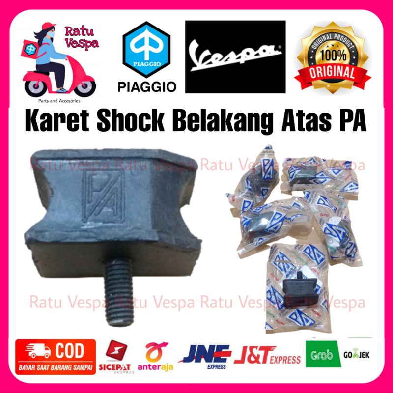 Karet shock belakang atas engine mounting PA vespa Super PX Excel