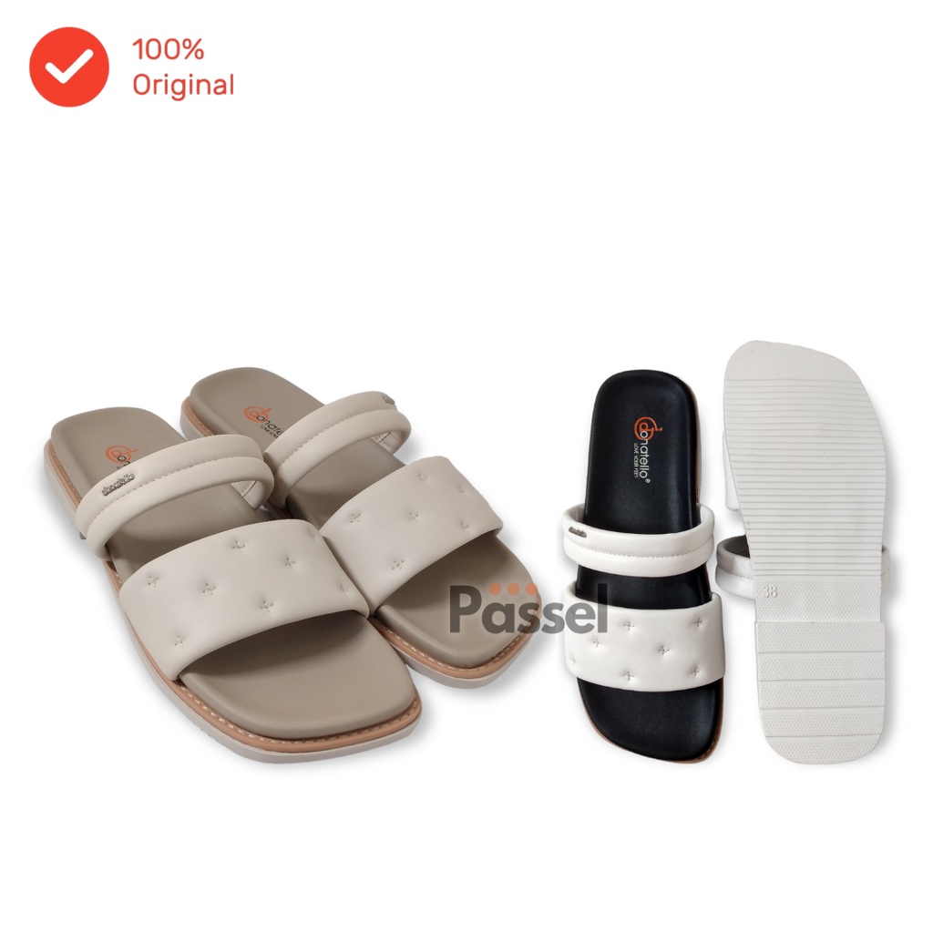 Donatello Sz. 36-40 Sandal Slip on Wanita Kasual  | OI612401 / OI612402 / OI612403