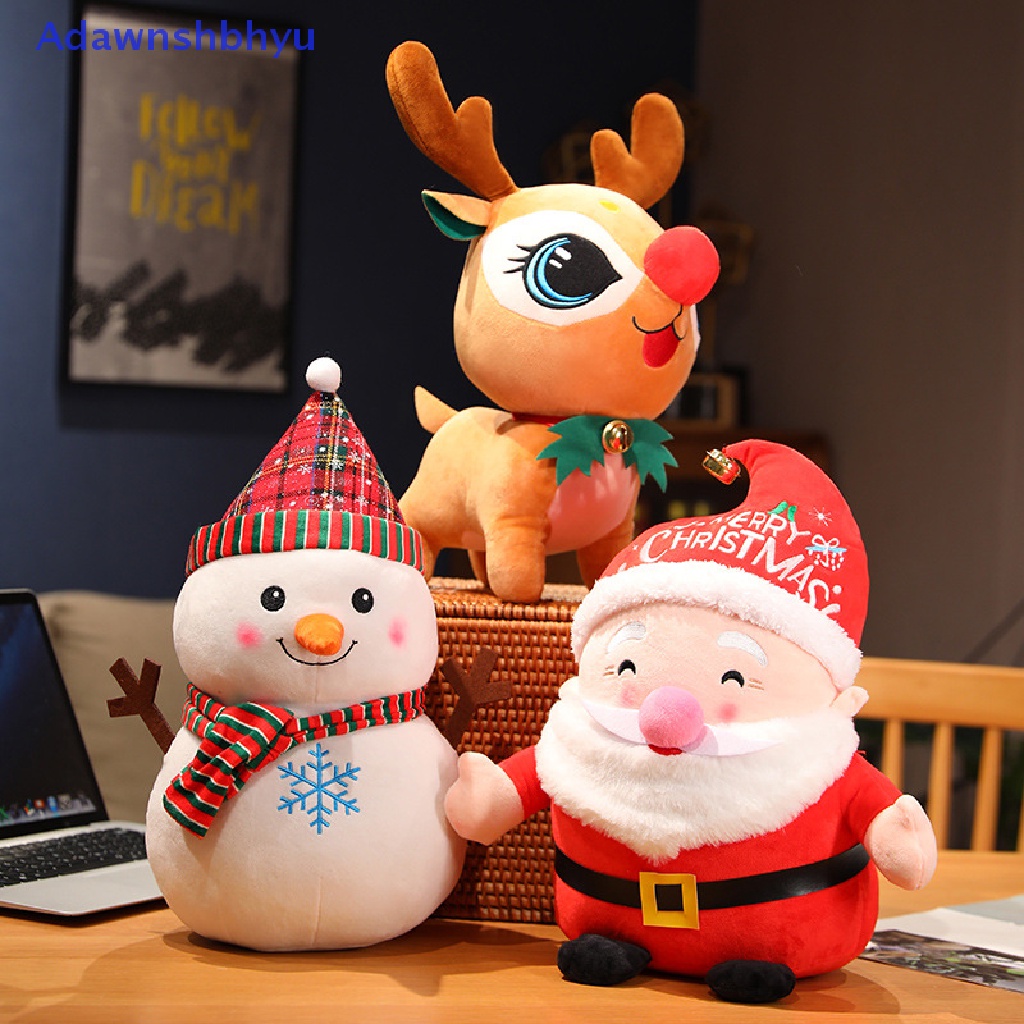 Adhyu Indah Santa Claus &amp; Elk Snowman Mainan Mewah Boneka Boneka Hadiah Natal ID