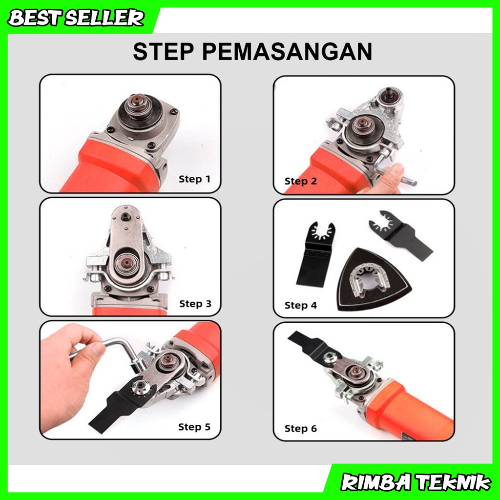 YUKIDO Adapter Gerinda Multifungsi / Konverter Adaptor Gerinda Ke Multifungsi Mesin Gergaji Potong Amplas Poles
