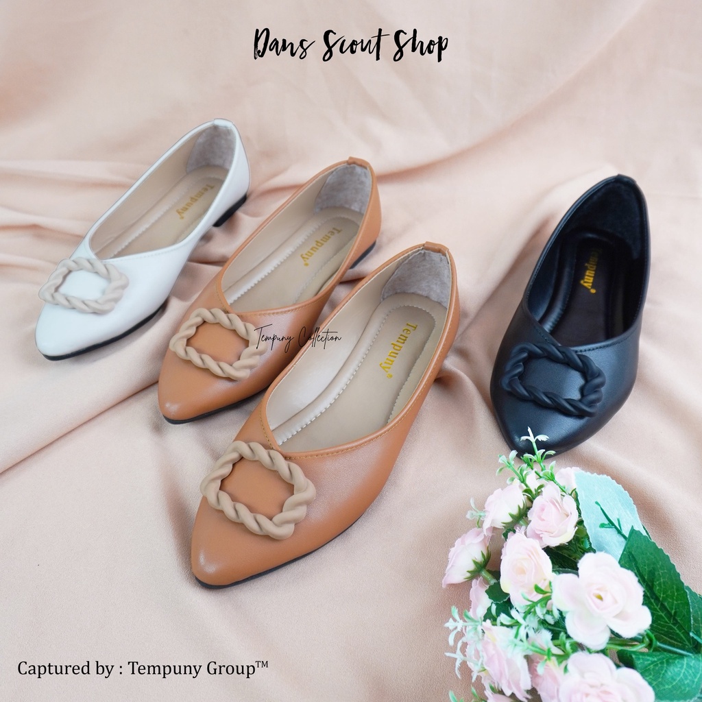 Sepatu Flatshoes Wanita Motif Elegan Flat Shoes FLT-06