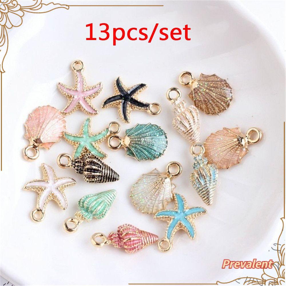 PREVA 13Pcs/Set Ocean Pendants New Necklace Craft Making Sea Shell