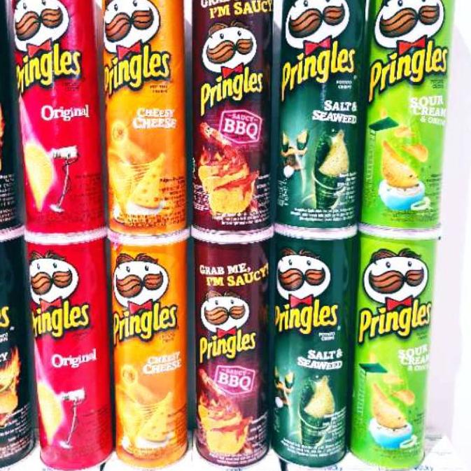 

Menarik (Keripik Kentang ) Pringles Potato Chips 107gram / pringles 107gr / Pringles 107gram all varian rasa!!