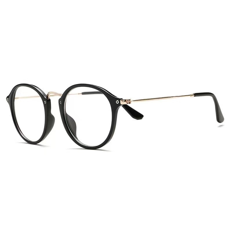 Kacamata Retro Leopard Wanita Mata Kucing Anti Radiasi Fashion Korea Cat Eye Eyeglasses