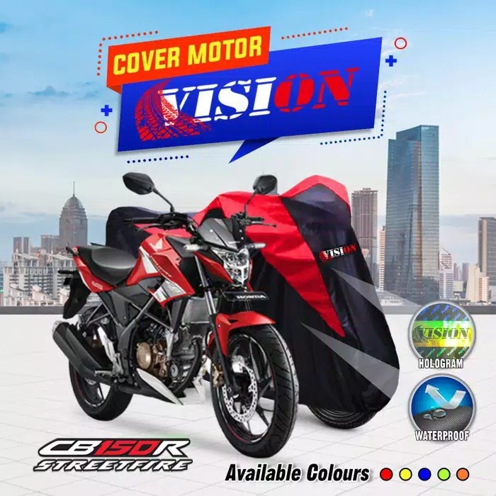 COVER SARUNG MOTOR HONDA CB150R WATERPROOF ANTI AIR KUALITAS OUTDOOR