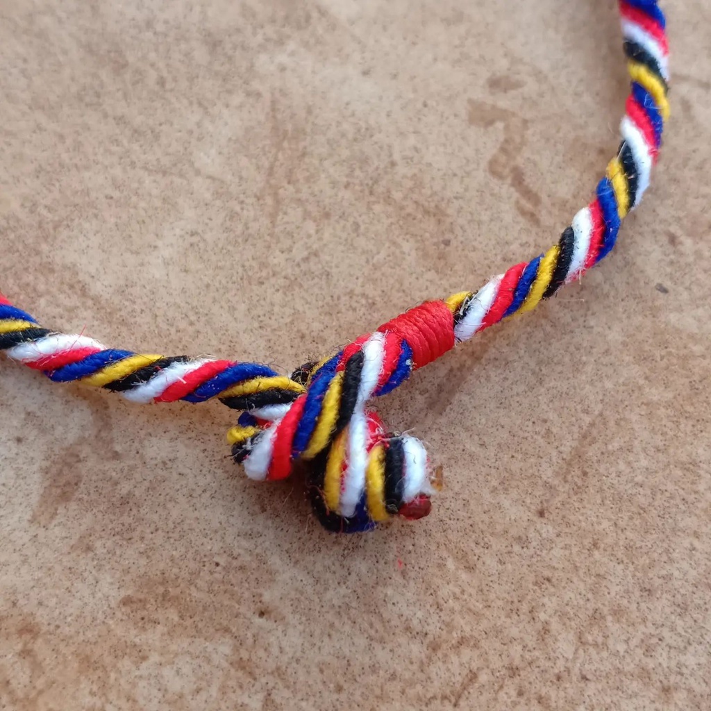 Gelang Pancadatu Kancing Knot / Gelang Panca Datu Bali / Gelang Lima Warna / gelang Ori Khas Bali / Gelang Pasupati Bali / Craftdewata