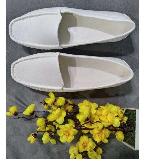 Harga Bersahabat Sepatu pantofel Karet Putih/Sepatu flat wanita