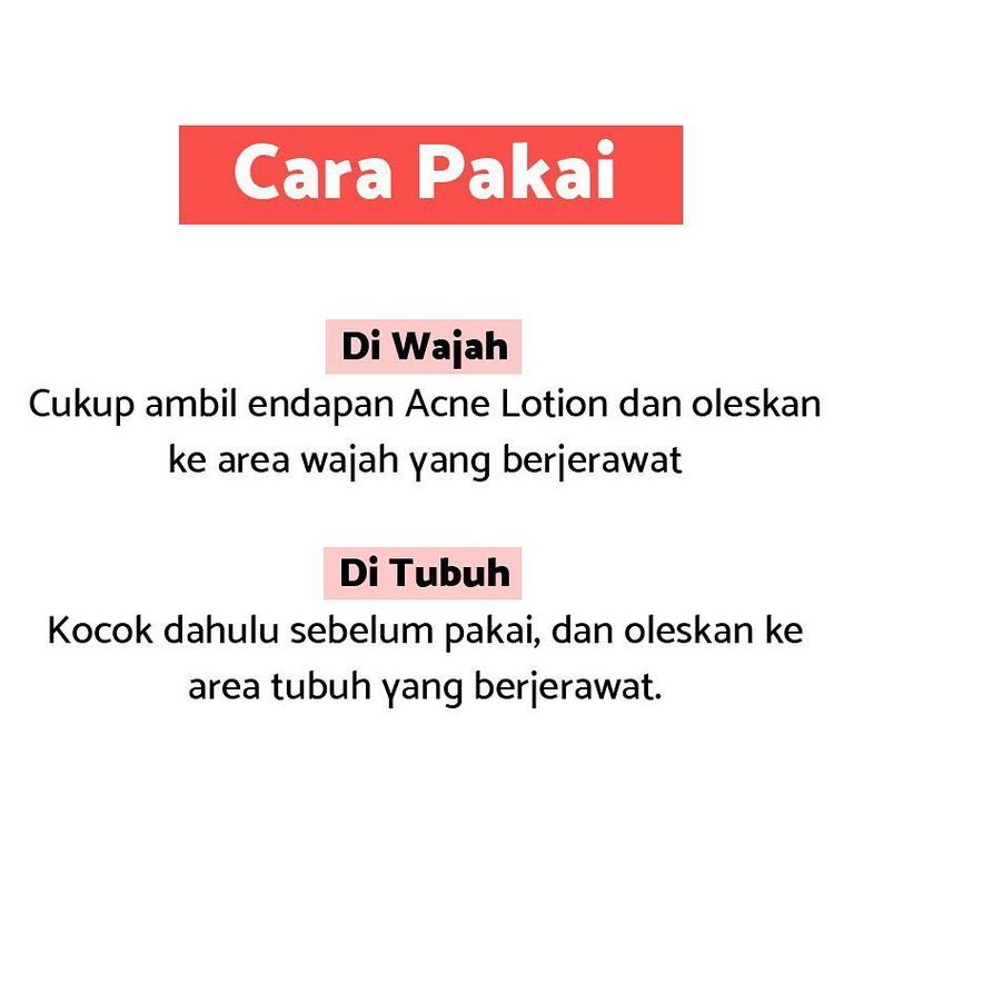 BAYAR DITEMPAT✔️Obat Jerawat Punggung / Badan / Dada / Wajah - Acne Lotion Pratista Terbukti Menghil