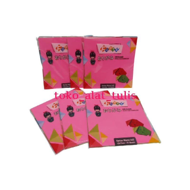 

Kertas Origami Lipat Forte Dua Sisi 1pack 25 Lembar