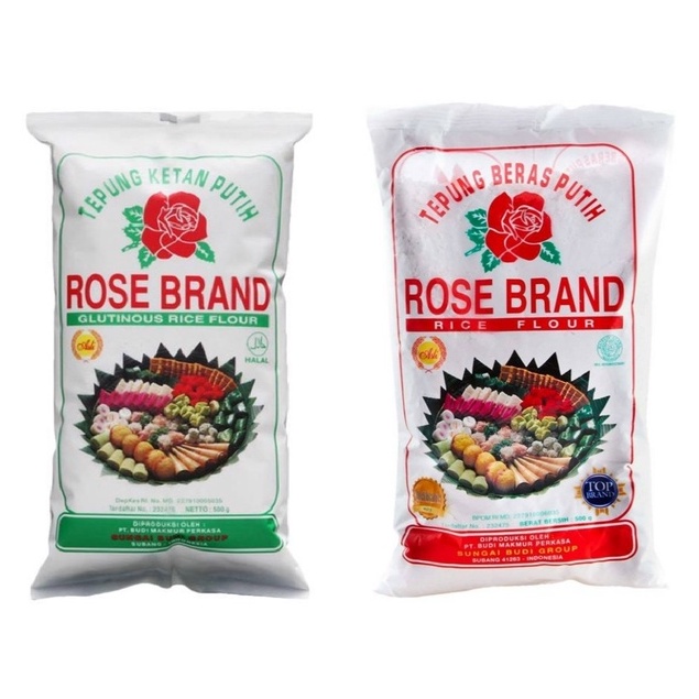 

Rose Brand tepung beras putih dan tepung ketan putih kemasan 500gr