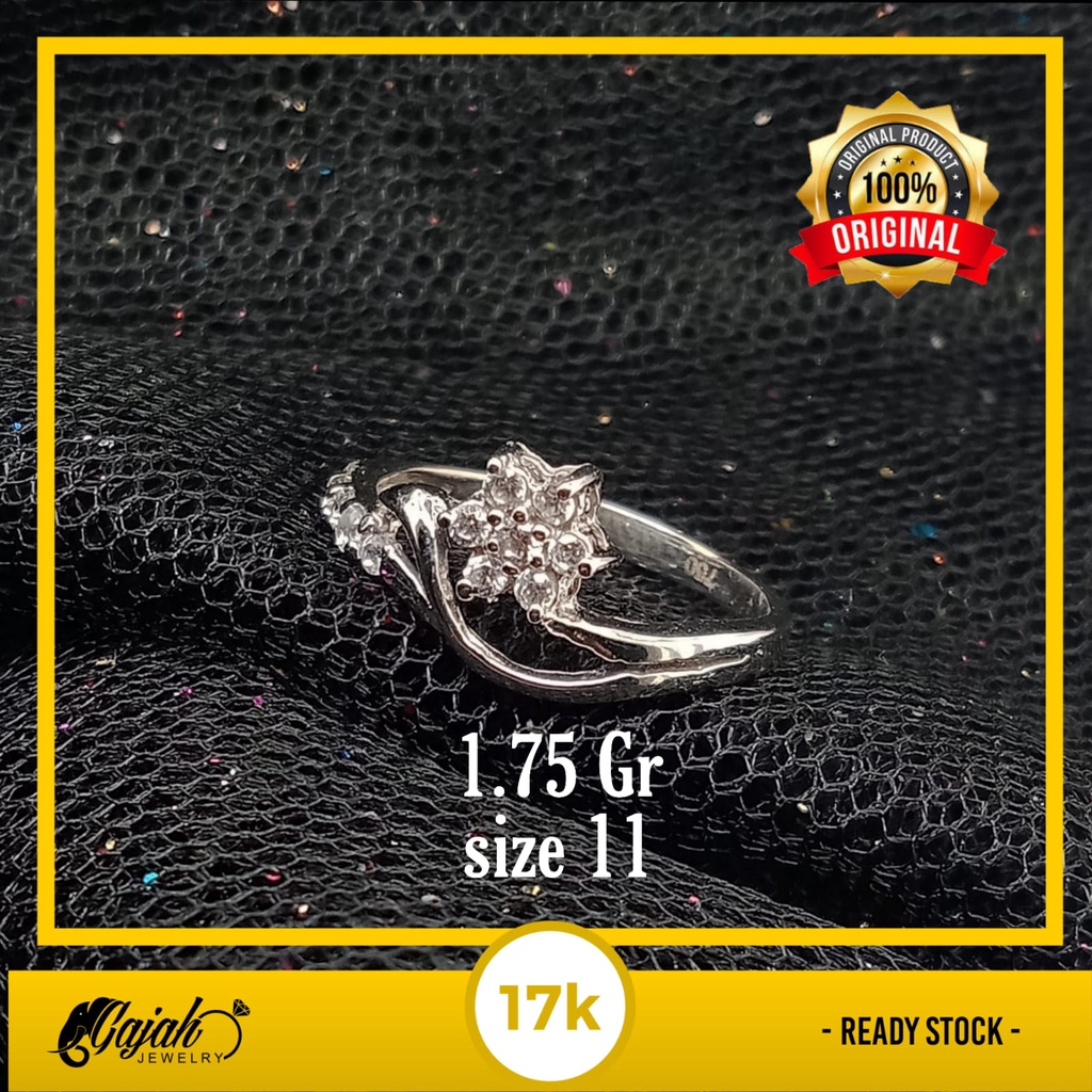 Cincin emas 17K - 1.75 gr kadar 750 - 4056