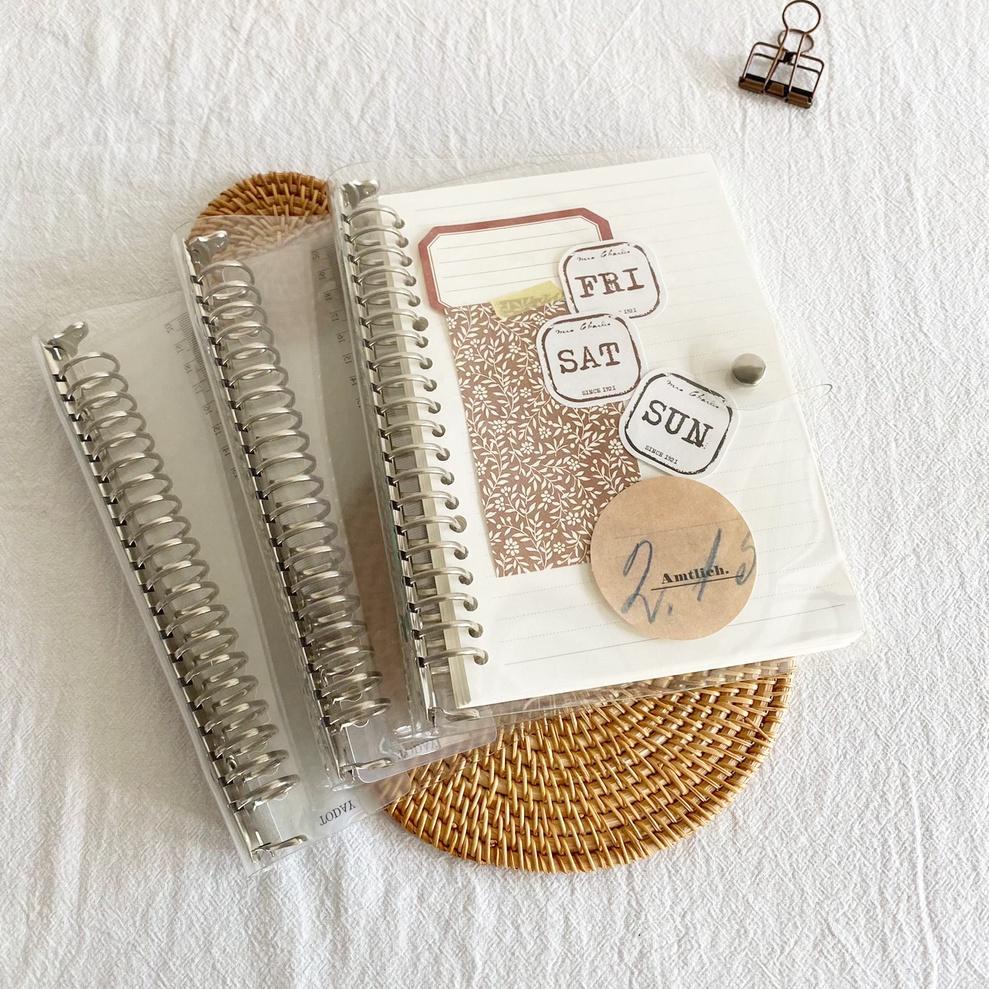 

(Code)-B23C-♥) (THE UNIVERSE) 20 Rings Binder A5 Bening Transparent 20rings Binder Bening BuJo Aesthetic Binder - ST015 siap dikirim