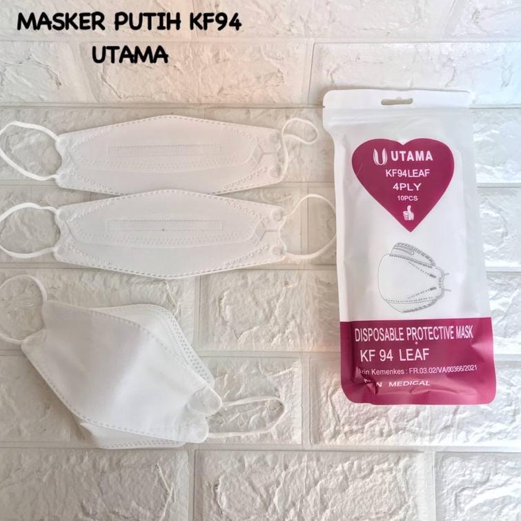 ば MASKER KF94 UTAMA MIX WARNA HITAM PUTIH TERMURAH / MASKER KF 94 4PLY ↠
