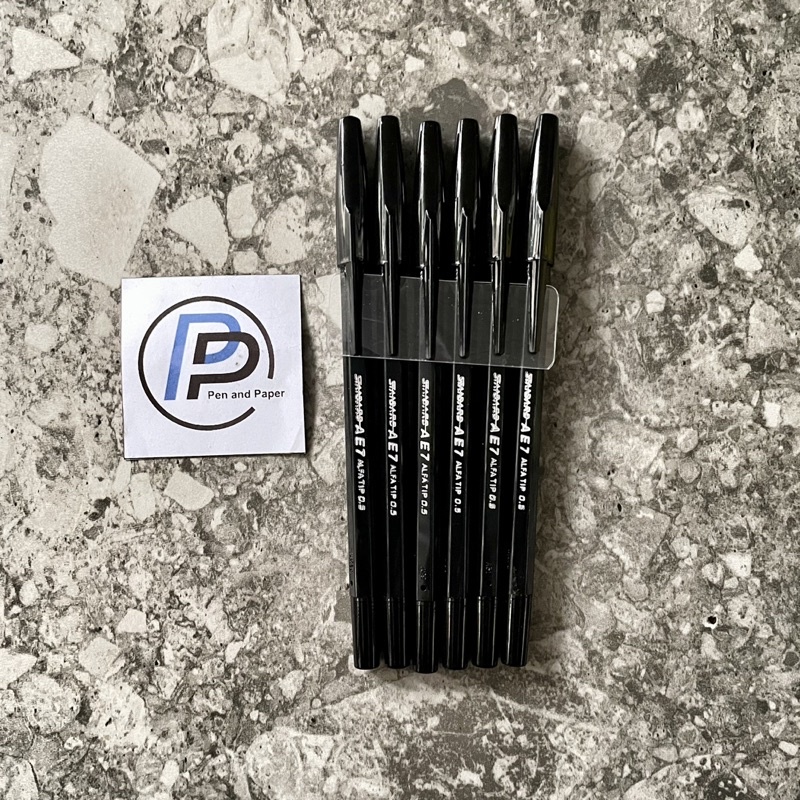 

Bulpen Pulpen Ballpoint Standard AE7 Hitam 1 Pcs