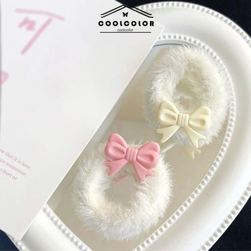 COD❤️Aksesoris Rambut Tali Rambut Bowknot Mewah Tali Rambut Indah Manis Musim Gugur Musim Dingin- cl