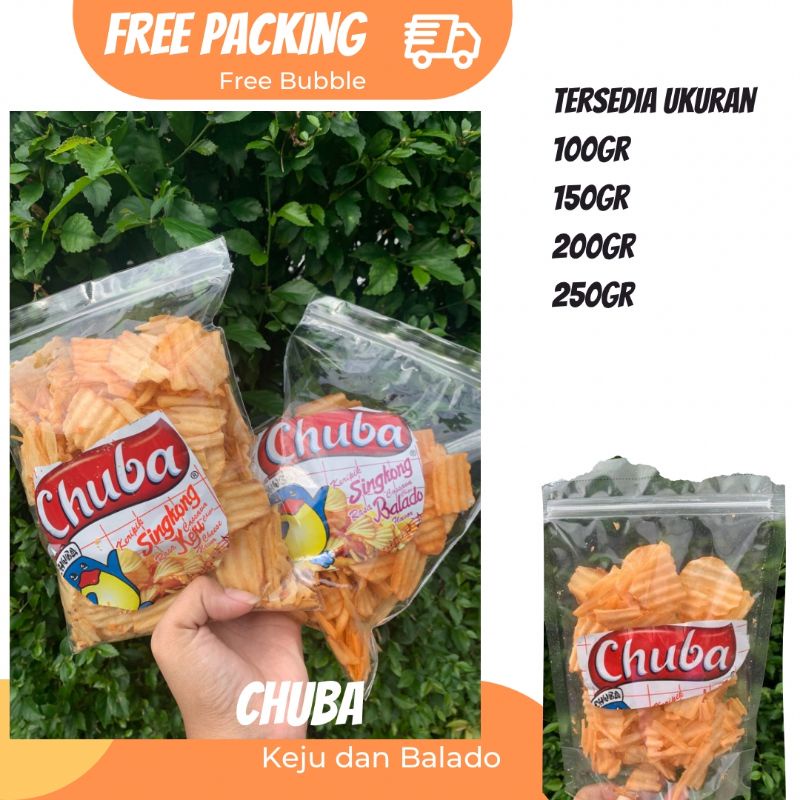 

Keripik Singkong Chuba/Jajanan Jadul Chuba/Chuba Singkong Balado/Chuba Keju/Chuba Balado