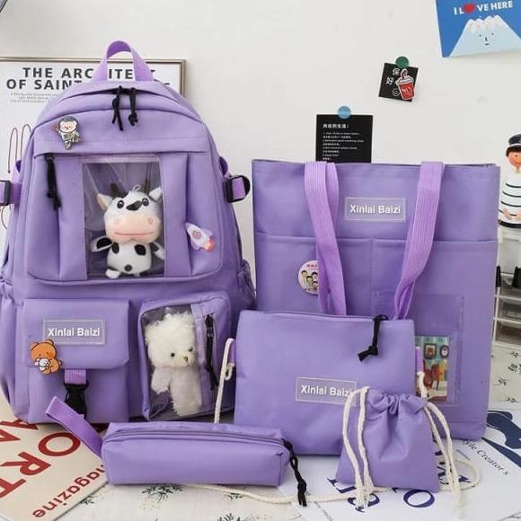 Terbaru Tas Sekolah Anak SD SMP SMA Wanita Perempuan Tas Backpack Ransel Sekolah Tas Kerja Wanita Ta