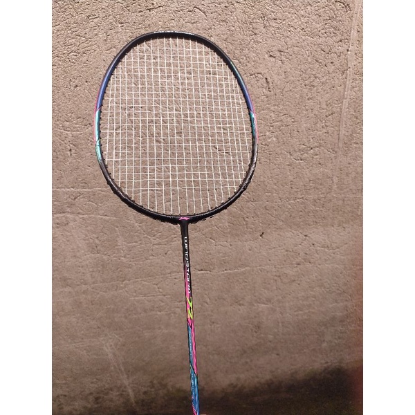 raket badminton lining windstrom 72 original bekas second