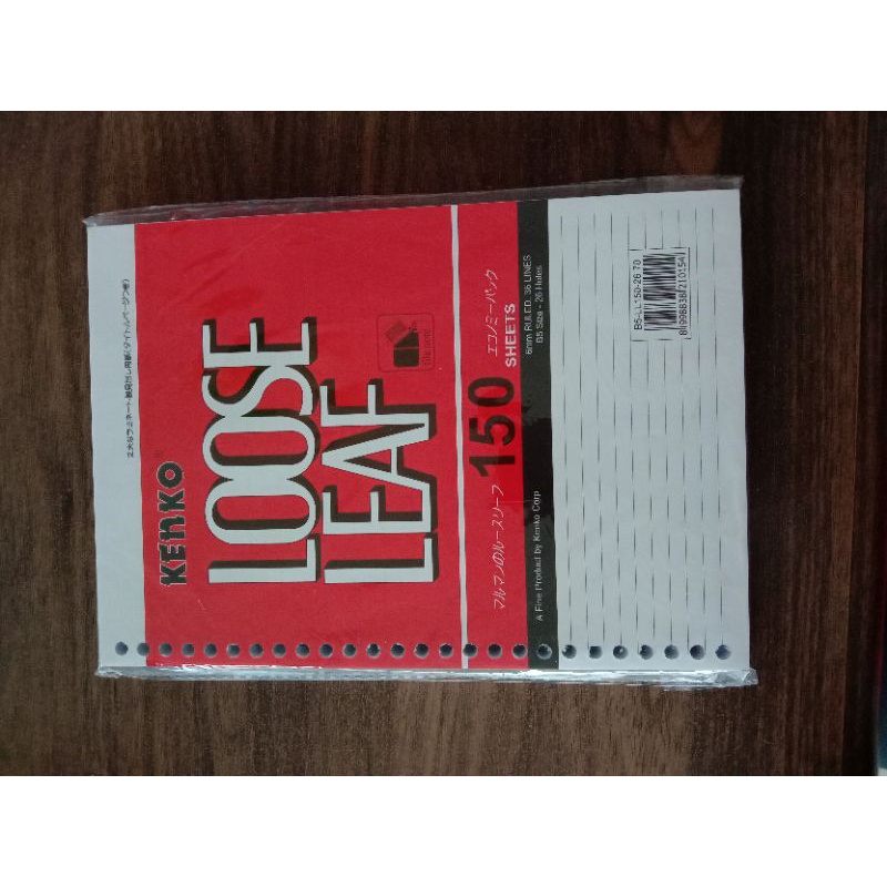 

Loose Leaf bergaris Kenko B5 isi 50sheets & 100sheets